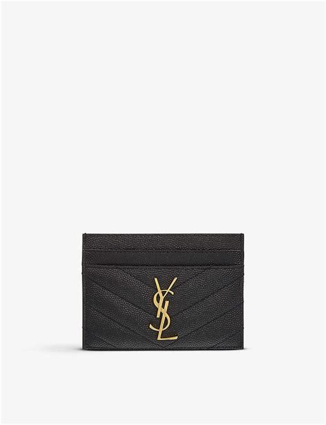 ysl card holder with money clip|YSL card holder selfridges.